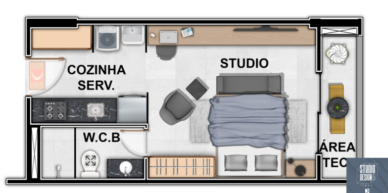 TIPO 03 - STUDIO DESIGN 5 - TERMINAÇÃO 06, 07, 08, 09 E 10 (Cópia)
